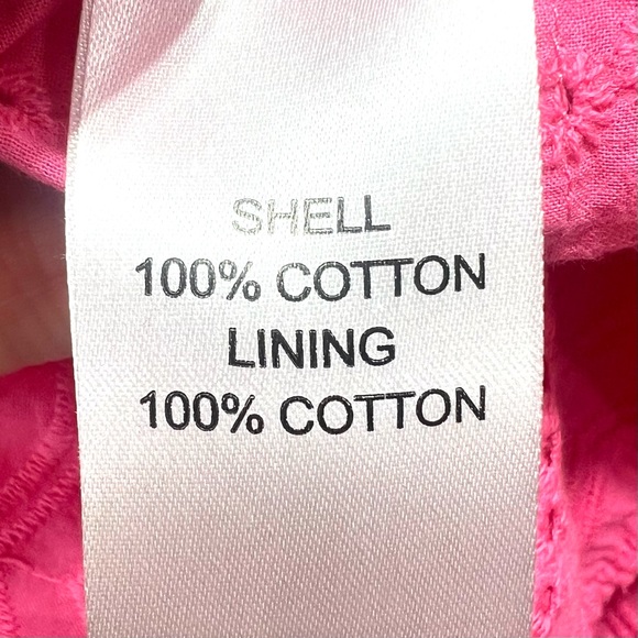 HALEY & THE HOUND Pink Eyelet Cap Sleeve Peplum Top Blouse Size XS - Picture 9 of 9